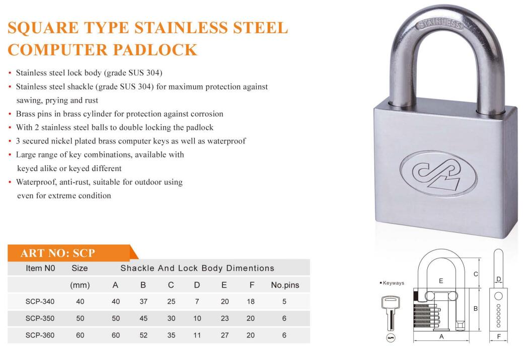 square-type-stainless-steel-computer-padlock